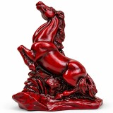Cal rosu in doua picioare 2026, statueta feng shui pentru dragoste, 9 cm