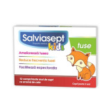 Salviasept Kids tuse, 12 comprimate moi de supt, Zdrovit