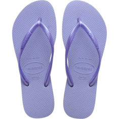 Havaianas slapi SLIM femei, culoarea violet, cu toc plat, 4000030.5020