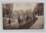 BUCURESTI , PARCUL CISMIGIU , CARTE POSTALA , 1919