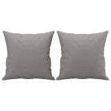 Cumpara ieftin Perne decorative, 2 buc., gri deschis, 40x40cm, material textil