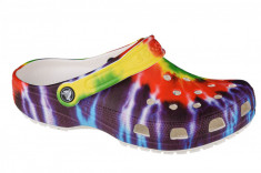 Papuci flip-flop Crocs Classic Tie-Dye Graphic Clog 205453-90H multicolor foto