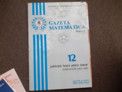 GAZETA MATEMATICA NR12/2015 foto