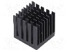 Radiator extrudat, aluminiu, 25mm x 25mm, negru, Advanced Thermal Solutions - ATS-55250W-C1-R0