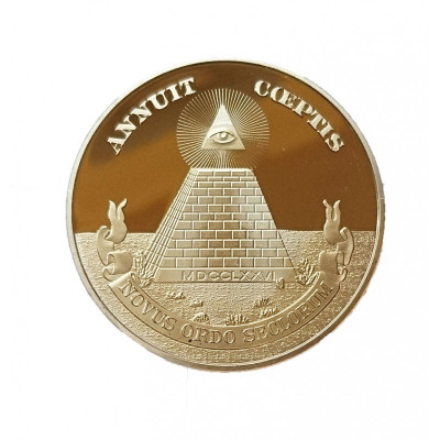 Medalie Masonica ANNUIT COEPTIS foto