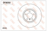 Disc frana BMW Seria 3 (F30, F35, F80) (2011 - 2016) TRW DF8050