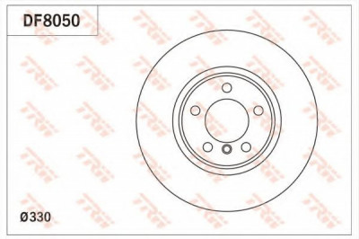 Disc frana BMW Seria 3 (F30, F35, F80) (2011 - 2016) TRW DF8050 foto