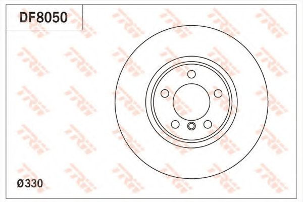 Disc frana BMW Seria 2 Cabriolet (F23) (2014 - 2016) TRW DF8050