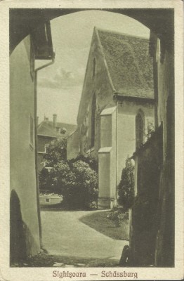 Rom&amp;acirc;nia, Sighişoara, carte poştală ilustrată, circulată intern, 1928 foto