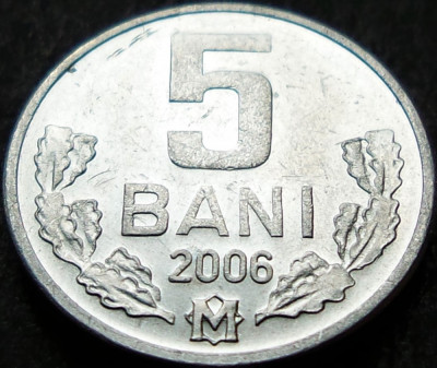 Moneda 5 BANI - Republica MOLDOVA, anul 2006 * cod 987 = circulata foto