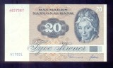 DANEMARCA █ bancnota █ 20 Kroner █ 1979 █ P-49a (2) █ UNC █ necirculata