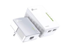 TP-Link, Adaptor PowerLine 300Mbps, Extender Wireless AV600 KIT, HomePlug AV,2 porturi 10/100Mbps, Butoane: Pair, Reset, Wi-Fi/Wi-Fi Clone, Aria de ac foto