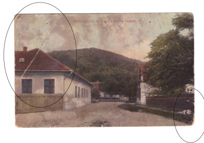 CP Ocna Mures - Scoala, pana in 1918, circulata, ingalbenita foto