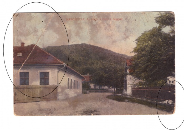 CP Ocna Mures - Scoala, pana in 1918, circulata, ingalbenita