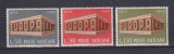 VATICAN 1969 EUROPA MI. 547-549 MNH