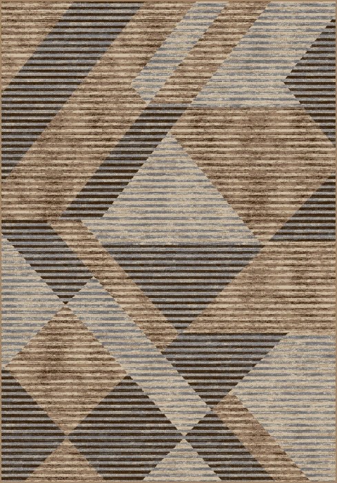 Covor Model Daffi 13126, Marime 60 x 110 cm, Maro, Inaltime Fir 6 mm, Antialergic, Polipropilena, Living, Dormitor, Sufragerie, Birou