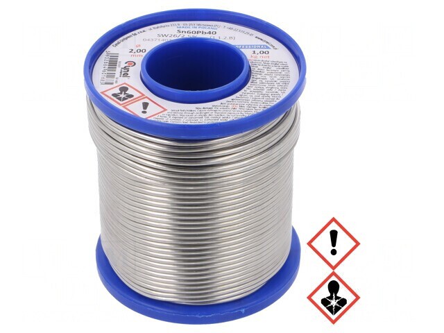 S&acirc;rmă de lipit cu plumb 2mm 1kg 190&deg;C