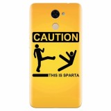 Husa silicon pentru Huawei Enjoy 7 Plus, This Is Sparta Funny Illustration
