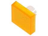 Lentilă Buton 22mm Transparentă Galbenă Plastic