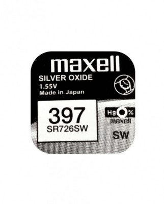 Baterie ceas Maxell SR726SW V397 SR59 1.55V oxid de argint 1buc foto