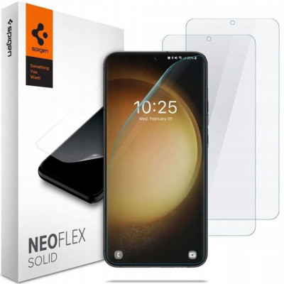 Folie pentru Samsung Galaxy S23 (set 2) - Spigen Neo Flex - Clear foto