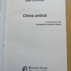 China antica - Jan Cooper - Editura: Prietenii Cartii : 1996