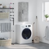 vidaXL Dulap montat pe perete, gri beton, 34,5x34x90 cm 828880