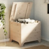 vidaXL Cutie de depozitare cu capac &quot;RANA&quot; 60x49x54 cm, lemn masiv pin