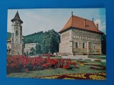 CPIB 23321 CARTE POSTALA - Piatra Neamt. BISERICA SI TURNUL LUI STEFAN, CIRCULATA, 1998, STAMPILE, TIMBRU
