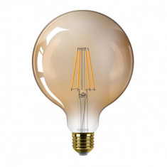 Bec LED Filament Philips 7.2W(50W) E27 Dimabil G120 Glob 650 lm 2000-2700K Vintage Gold foto