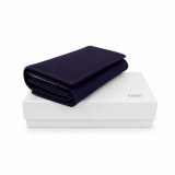 Cumpara ieftin Portofel Dama Luxury din Piele Naturala mov, Compartimentare Dubla 2 in 1, Portcard, Compartiment Bancnote, Monede si Documente, Magrot 26029