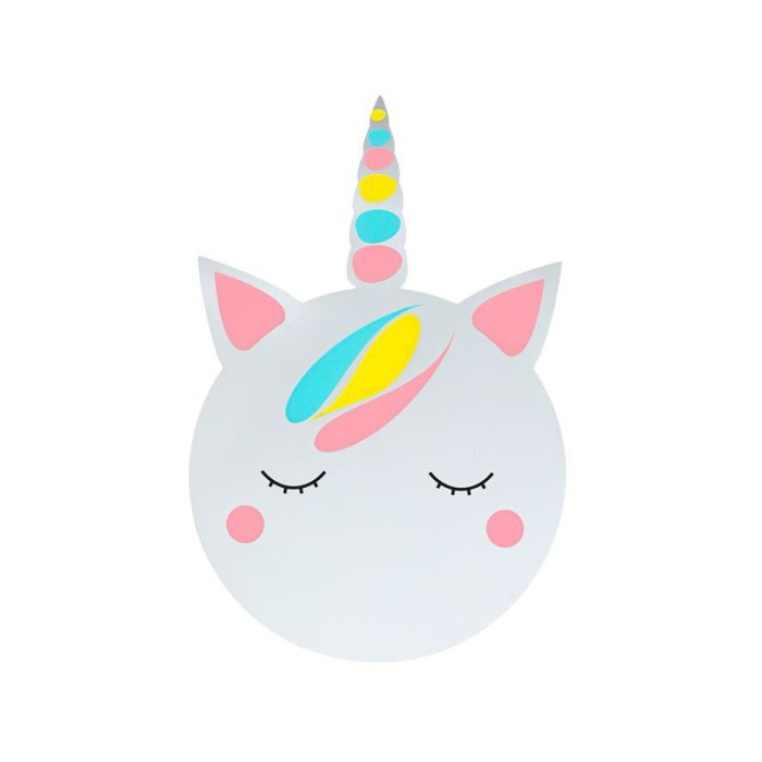 Autocolant de perete, Acrilic, Unicorn Oglinda, 16.5x25 cm, ATU-084328