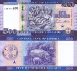 LIBERIA 500 dollars 2022 UNC!!!
