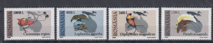 ROMANIA 2000 LP 1507 PASAREA PARADIS SERIE MNH