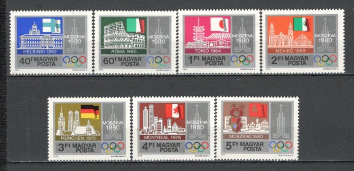 Ungaria.1979 Anul preolimpic Moscova XU.296