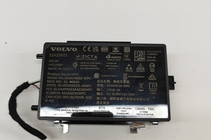 Stație de &icirc;ncărcare wireless VOLVO XC40 536 2024 OEM: 32425605 28793542
