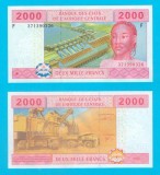 Guineea Ecuatoriala (p#508F) 2.000 Francs 2002 UNC &#039;Africa Centrală&#039; serie: 3713903xx