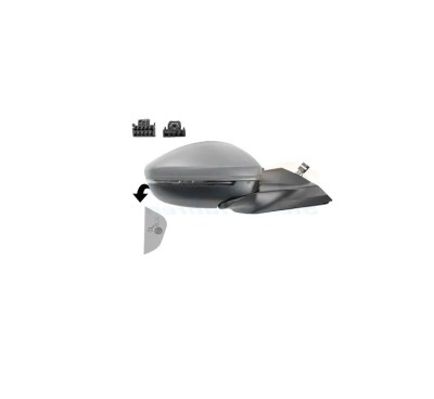 Oglinda usa exterioara OPEL CORSA/-e F, 06.2019-12.2023; PEUGEOT 208, 06.2019-, partea dreapta, View Max, reglare electrica; grunduit; cu incalzire; foto