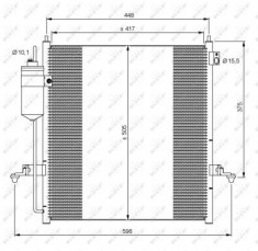 Radiator clima AC cu uscator MITSUBISHI L 200 TRITON 2.5D intre 2005-2015 foto