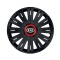 Set 4 capace roti Negre Cu Inel Rosu Active R16 pentru gama auto Kia
