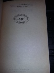 Carte veche 1990 CENTENAR,Poezii Alese-Vasile Alecsandri,interior ca noua,T.GRAT