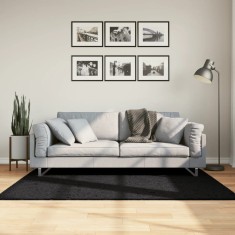 vidaXL Covor &amp;bdquo;OVIEDO&amp;rdquo;, fire scurte, negru, 120x170 cm foto