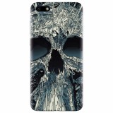 Husa silicon pentru Huawei Y5 2018, Abstract Skull Artwork Illustration