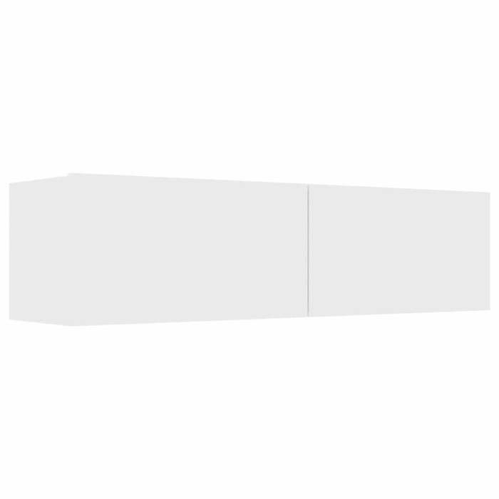 Comoda TV, alb, 120 x 30 x 30 cm, lemn prelucrat