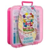 Set de Mărgele pentru Bijuterii, Peste 1.100 buc, Valiză, Plastic, Roz, CMCLASS