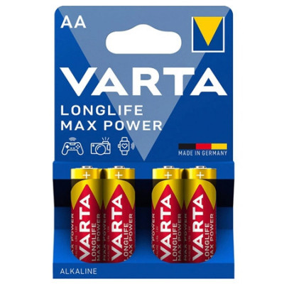 BATERIE ALCALINA LR06 MAX POWER VARTA BL 4BUC EuroGoods Quality foto