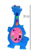 Mini chitara muzicala Girafa Multicolor, +18 luni foto