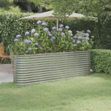 vidaXL Strat &icirc;nălțat grădină 224x40x68 cm oțel vopsit electrostatic