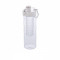 Sticla de apa 700 ml cu infuzor in forma de fagure, XD by AleXer, HB, tritan, silicon, alb, breloc inclus din piele ecologica