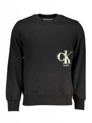 Bluza barbati, cu imprimeu cu logo, Regular fit, negru, XL foto